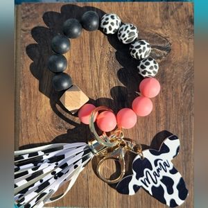 Coral Mama Keychain Bracelet